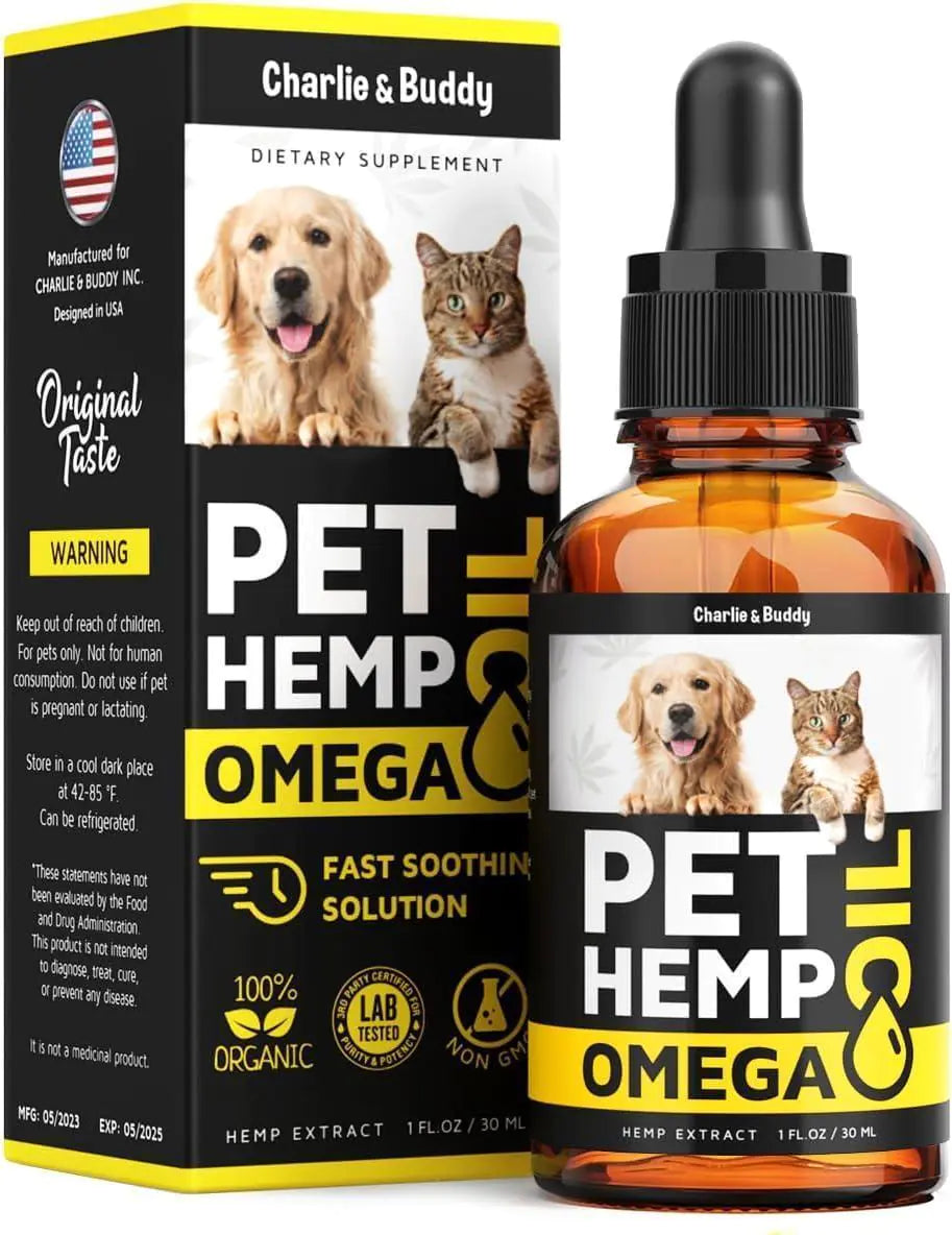 Hеmp and Salmon Oil for Dogs Skin Coat Hеalth 3 6 9 Omega 1 fl oz