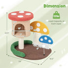 Mushroom Cat Tree Tower (3 Sizes at Zooky-Pets)