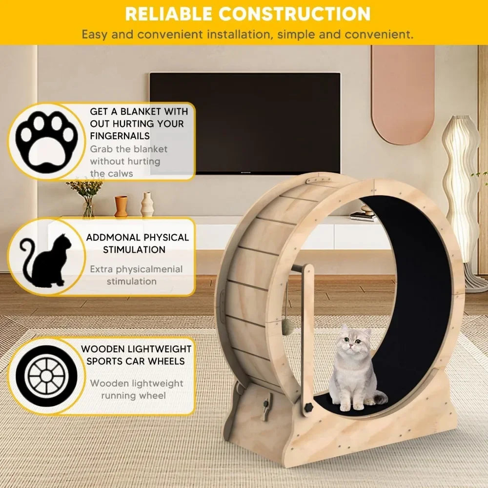 Cat Treadmill With Carpeted Runway (Zooky-Pets)