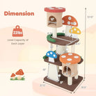 Mushroom Cat Tree Tower (3 Sizes at Zooky-Pets)