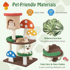 Mushroom Cat Tree Tower (3 Sizes at Zooky-Pets)