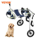 VEVOR 2 Wheels Dog Wheelchair for Back Legs