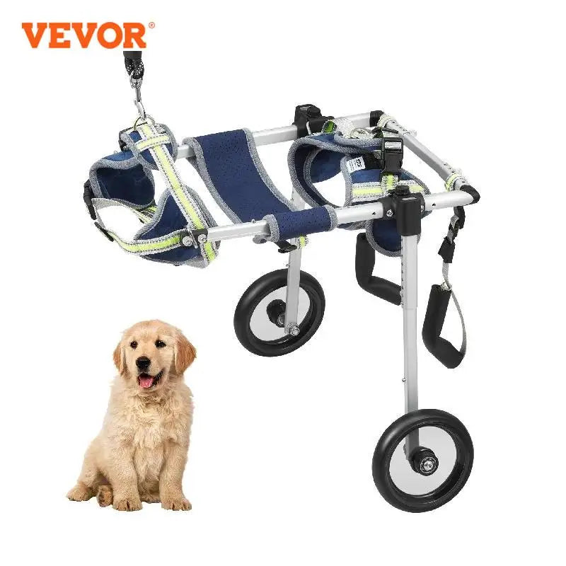 VEVOR 2 Wheels Dog Wheelchair for Back Legs