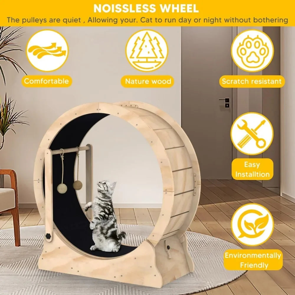 Cat Treadmill With Carpeted Runway (Zooky-Pets)