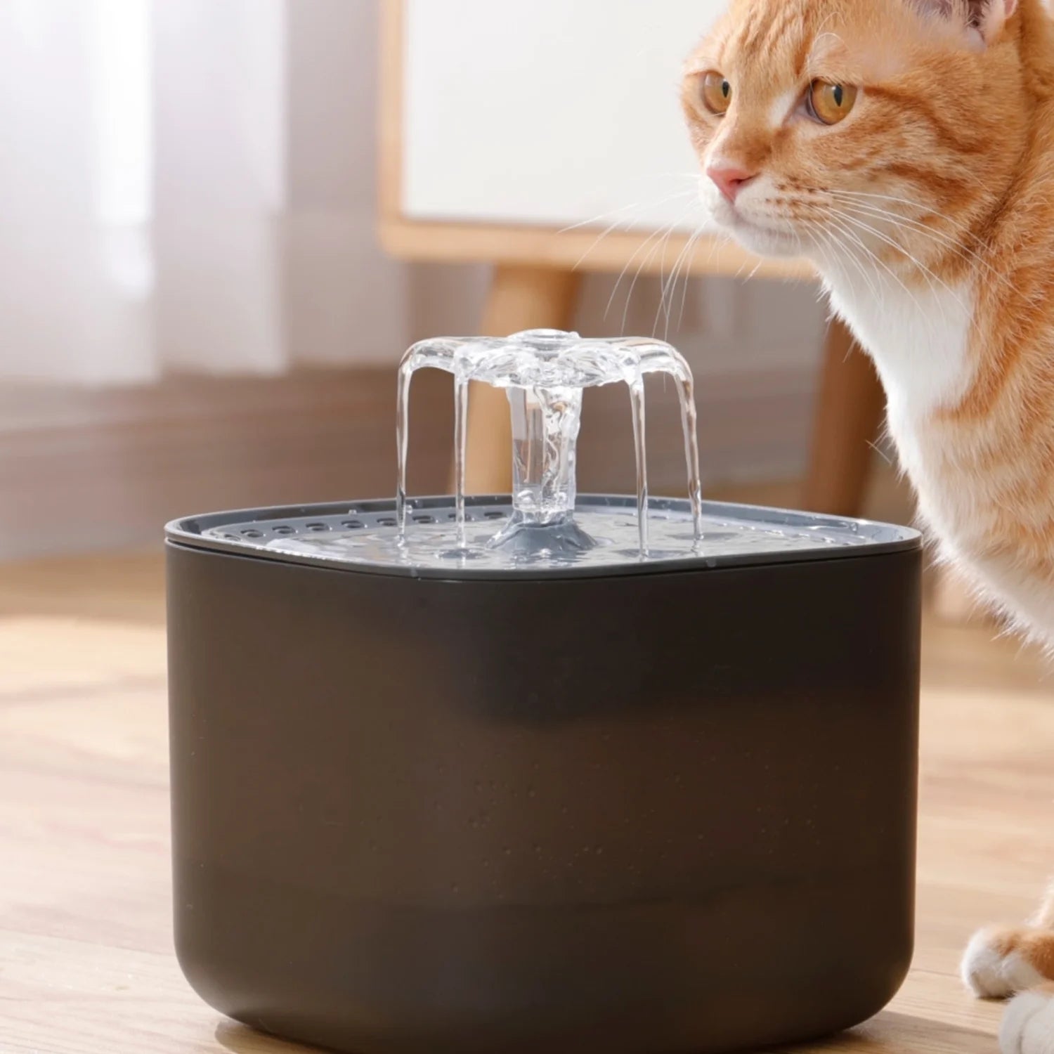 Automatic Pet Water Dispenser with Faucet Kit, USB Rechargeable