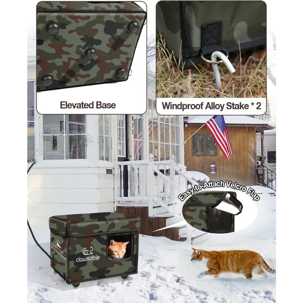 Clawsable Indestructible Heated Cat House
