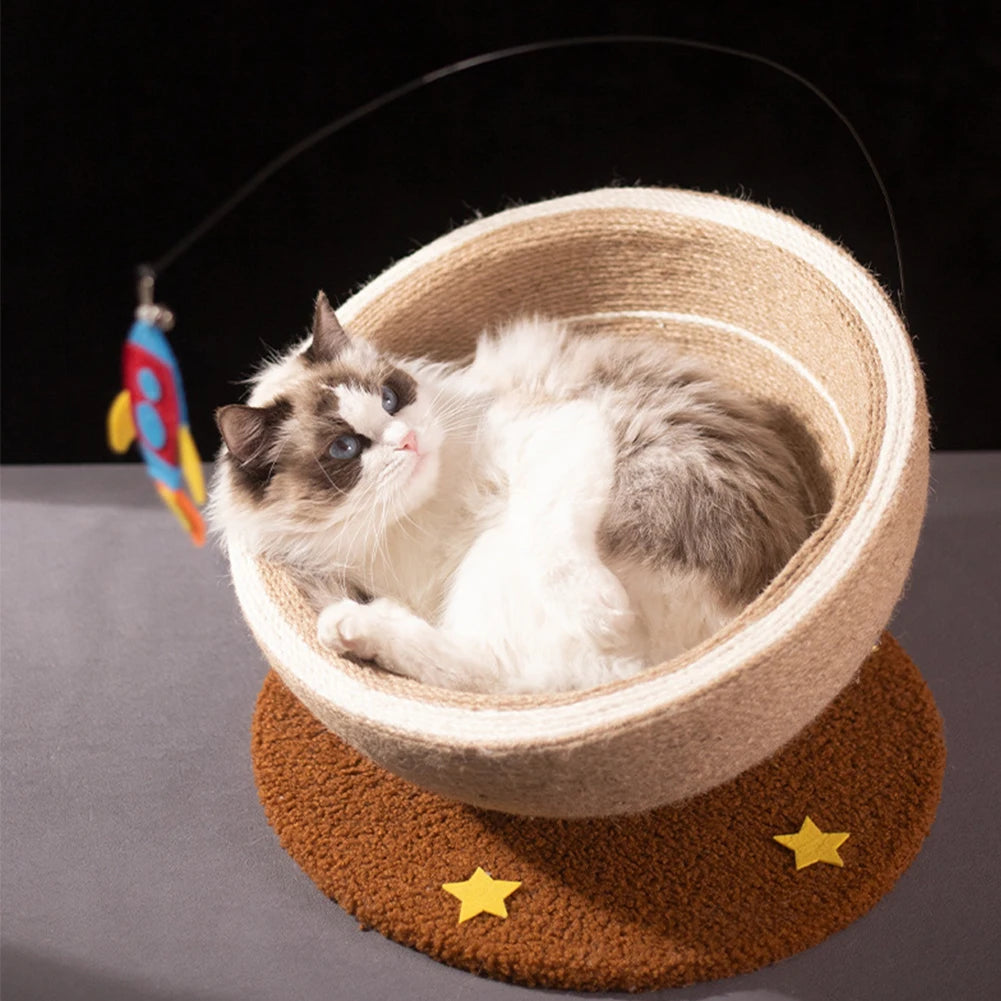 Oval Scratching Sisal Bed